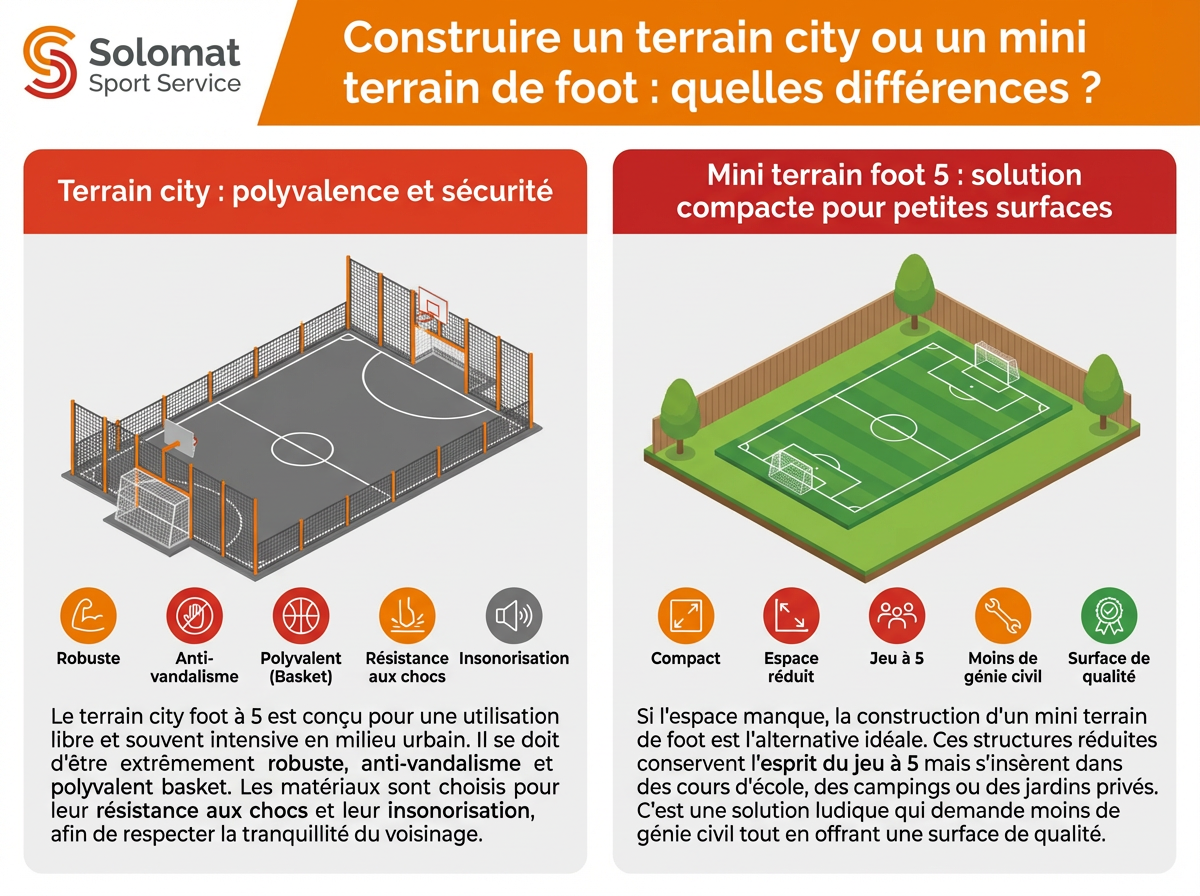 freepik infographie avec peu de texte construire un terrai 42496 Comparaison terrains city et mini terrain de foot