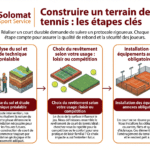 Étapes pour construire un court de tennis