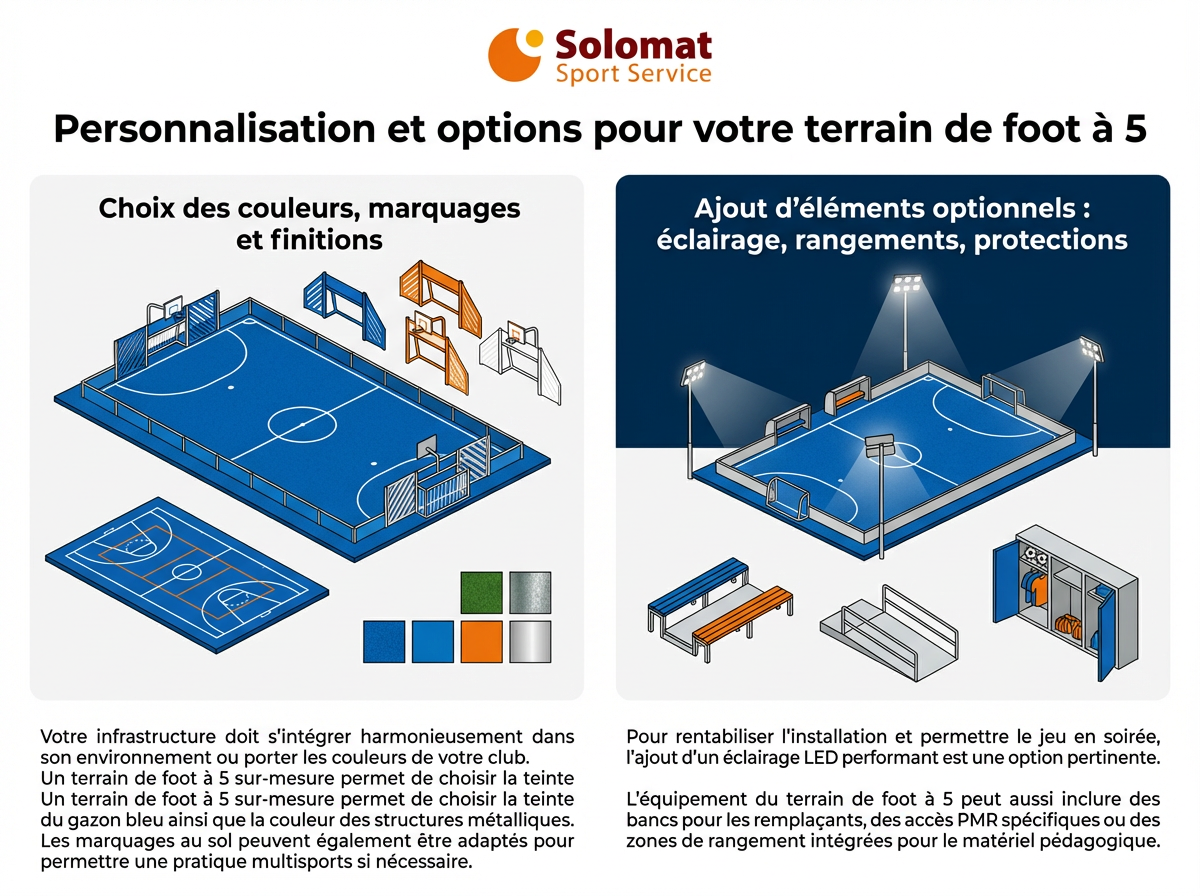 freepik infographie avec peu de texte personnalisation et 42492 Options de personnalisation terrain de foot à 5.